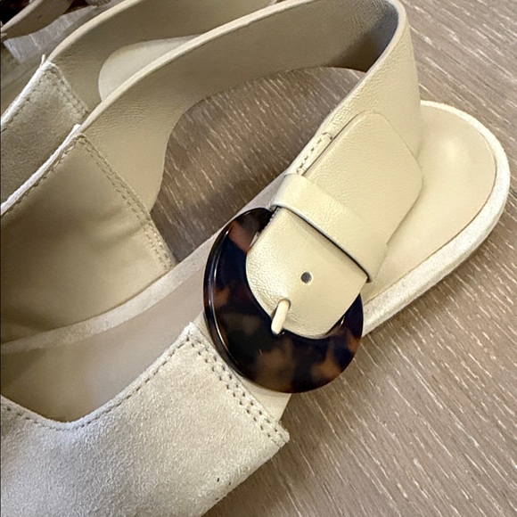 Vince Cadot Suede Slingback Flats Loafer Sandal | 6.5 - Picture 6 of 7